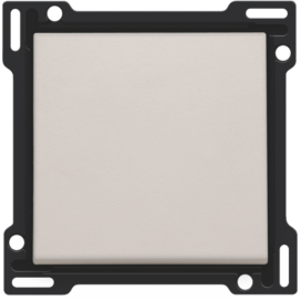 Set de finition pour interrupteur ou bouton-poussoir simple, couleur light grey