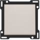 Set de finition pour interrupteur ou bouton-poussoir simple, couleur light grey