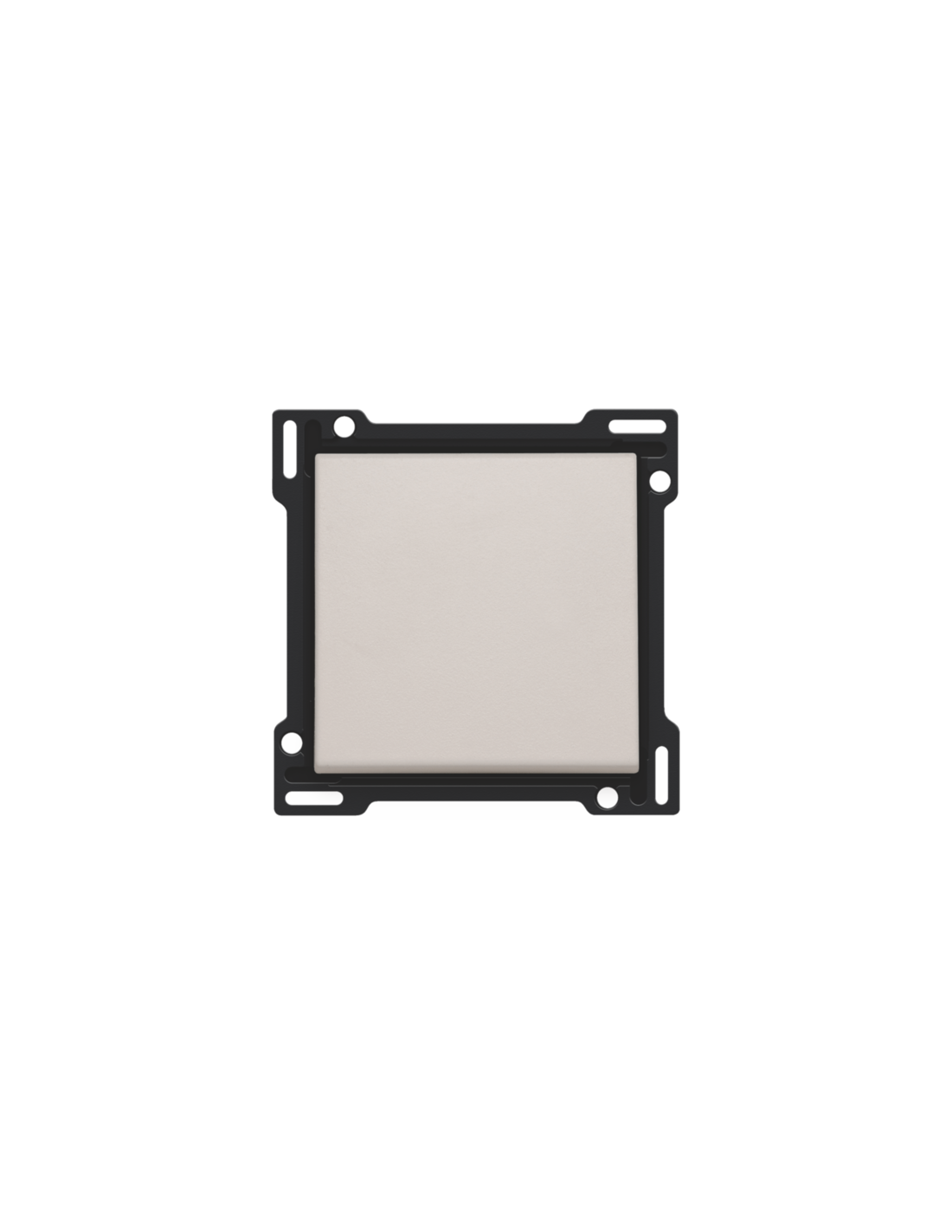 Set de finition pour interrupteur ou bouton-poussoir simple, couleur light grey