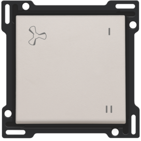 Set de finition pour la commande de ventilation mécaniquement contrôlée, couleur light grey