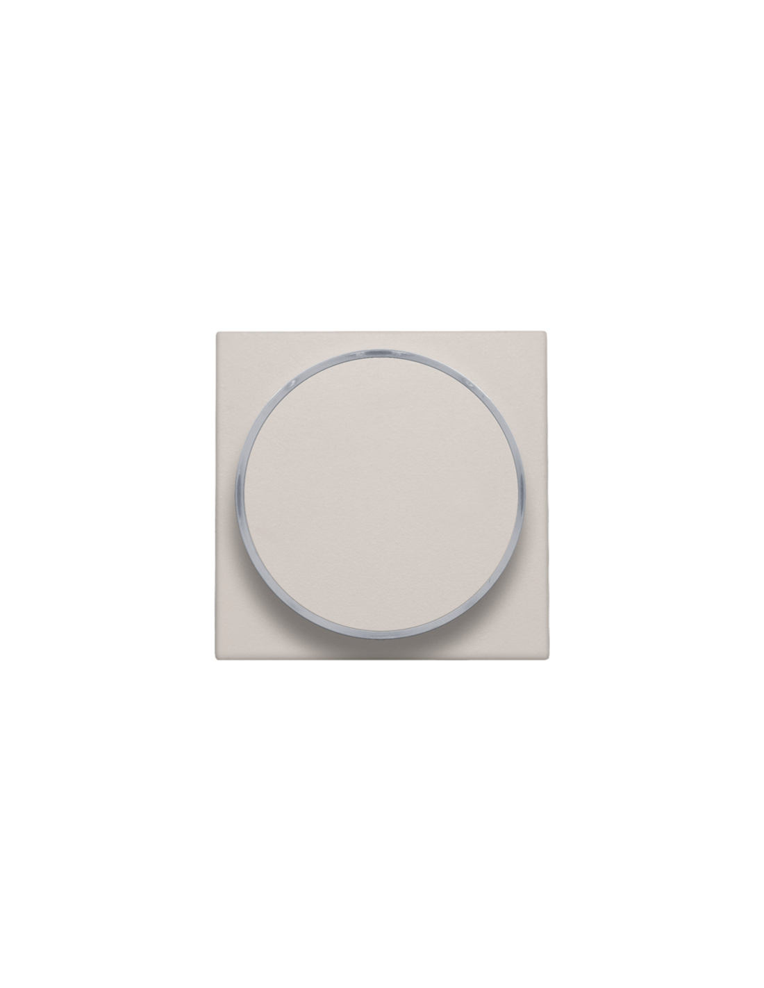 Set de finition avec anneau transparent sans symbole pour bouton-poussoir 6 A avec LED couleur ambre avec culot E10, couleur light grey