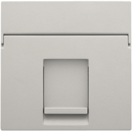 Enjoliveur data 1x RJ, couleur light grey