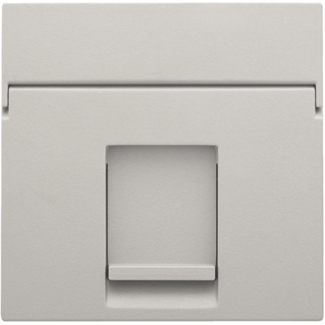 Enjoliveur data 1x RJ, couleur light grey