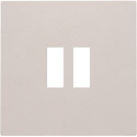 Set de finition pour chargeur double USB-A, couleur light grey