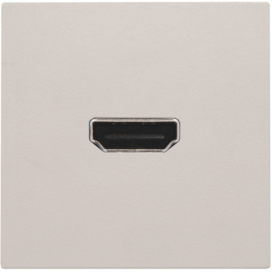 Set de finition avec prise HDMI/HDMI, couleur light grey