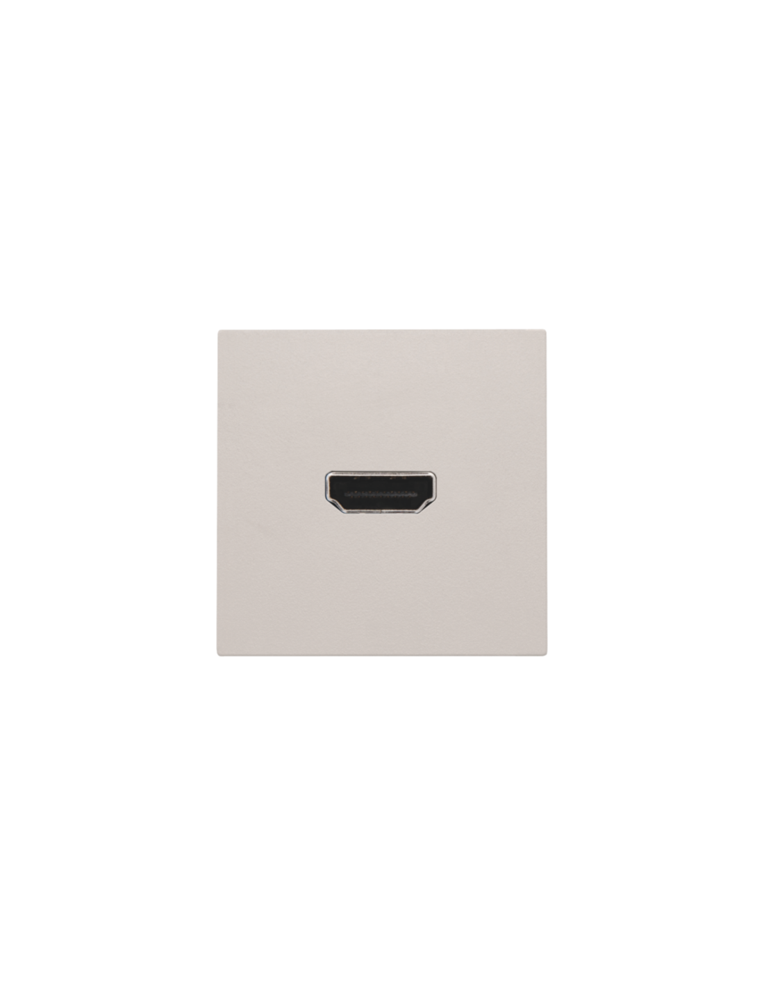 Set de finition avec prise HDMI/HDMI, couleur light grey