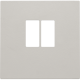 Set de finition pour prise simple pour haut-parleur, couleur light grey