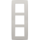 Plaque de recouvrement triple, entraxe de 60 mm, verticale, couleur Niko Original light grey