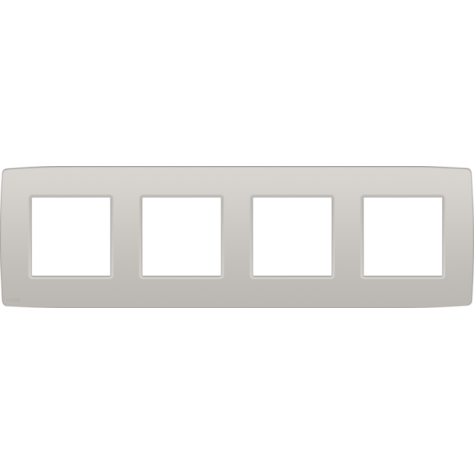 Plaque de recouvrement quadruple, entraxe de 71 mm, couleur Niko Original light grey Plaque de recouvrement quadruple, entraxe de 71 mm, couleur Niko Original light grey