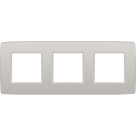 Plaque de recouvrement triple, entraxe de 71 mm, couleur Niko Original light grey Plaque de recouvrement triple, entraxe de 71 mm, couleur Niko Original light grey