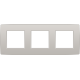 Plaque de recouvrement triple, entraxe de 71 mm, couleur Niko Original light grey