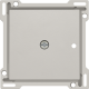 Set de finition pour récepteur RF encastré à 1 canal avec contact unipolaire (libre de potentiel) ou récepteur RF encastré avec fonction de commande des volets, couleur light grey