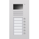 Poste extérieur à encastrer avec 6 sonnettes et caméra couleurs