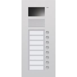 Poste extérieur à encastrer avec 8 sonnettes et caméra couleurs