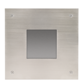 Plaque frontale et boîte d'encastrement pour poste extérieur modulaire