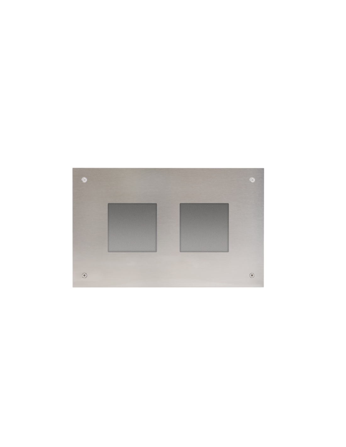 Plaque frontale et boîte d'encastrement pour poste extérieur modulaire