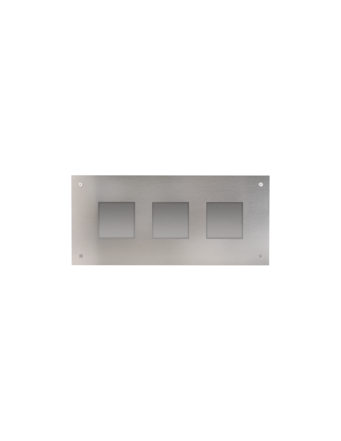 Plaque frontale et boîte d'encastrement pour poste extérieur modulaire