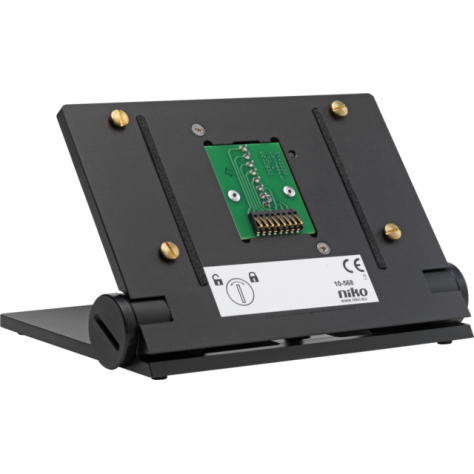 Contrôle d’Accès de Niko – support de table pour un poste intérieur vidéo en aluminium