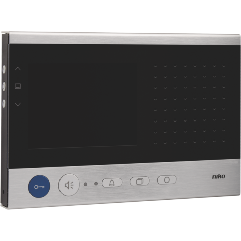 Poste intérieur vidéo de luxe compact mains libres avec écran couleur et fonction de menu, montage en saillie