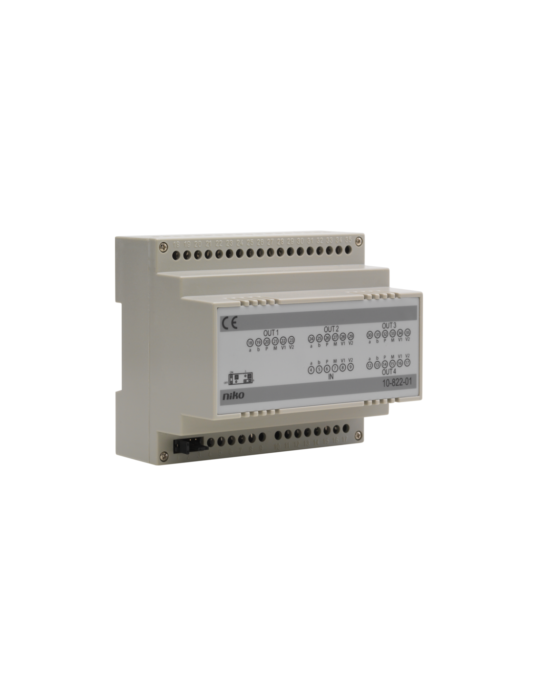Niko Contrôle d'accès - répartiteur modulaire pour la distribution du signal vidéo sur 4 lignes