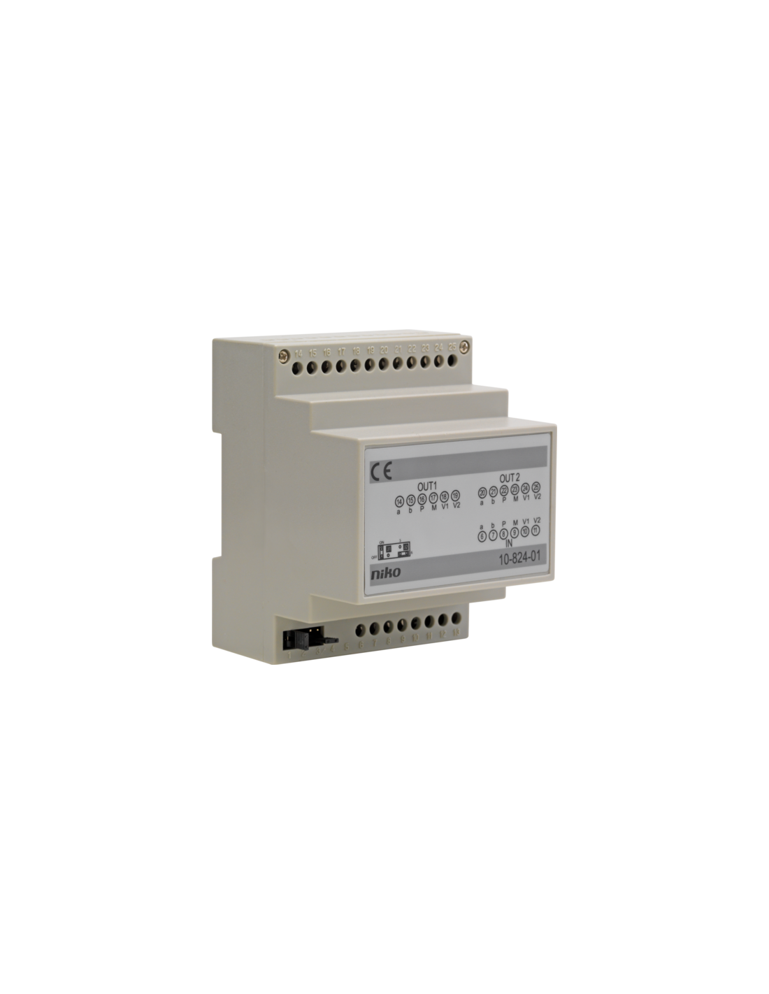Niko Contrôle d'accès - répartiteur modulaire pour la distribution du signal vidéo sur 2 lignes