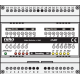 Niko Contrôle d'accès - sélecteur modulaire pour envoyer le signal vidéo provenant de 4 postes extérieurs ou caméras externes vers 1 sortie