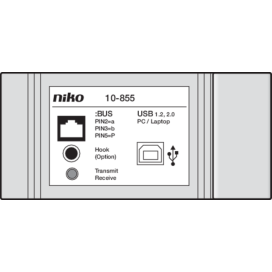 interface PC pour la programmation et la configuration.