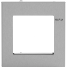 Niko Contrôle d'accès - plaque de recouvrement pour module caméra à encastrer, aluminium