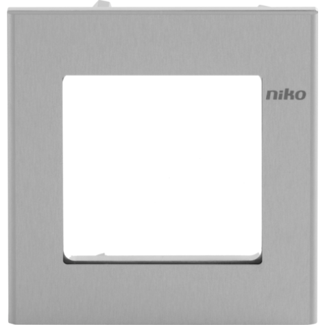 Niko Contrôle d'accès - plaque de recouvrement pour module caméra à encastrer, aluminium
