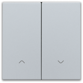 Set de finition pour interrupteur pour volets électronique double, couleur sterling coated