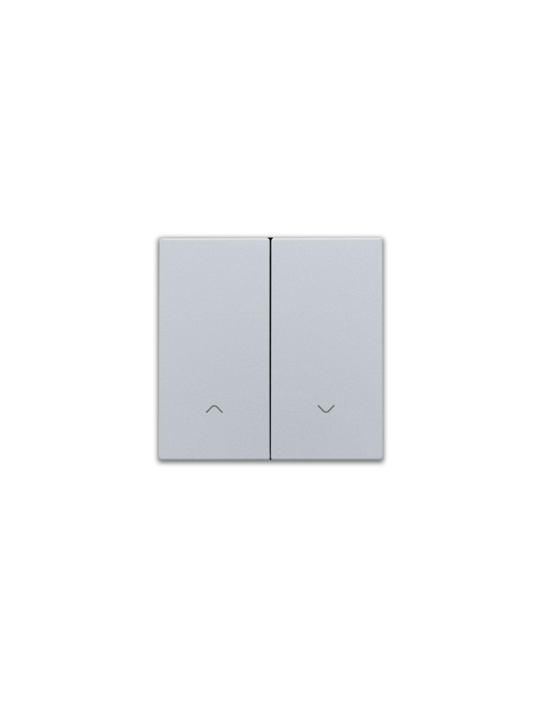 Set de finition pour interrupteur pour volets électronique double, couleur sterling coated