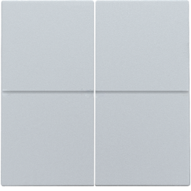 Set de finition pour interrupteur électronique ou bouton-poussoir quadruple, couleur sterling coated