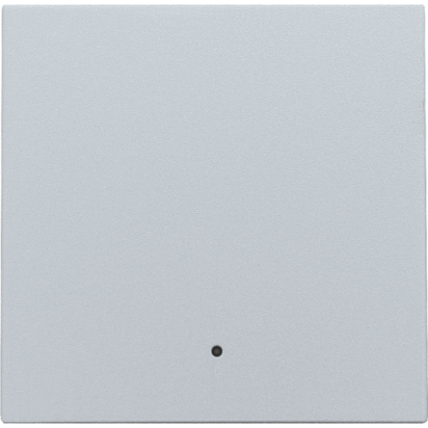 Set de finition avec lentille pour interrupteur électronique ou bouton-poussoir simple, couleur sterling coated