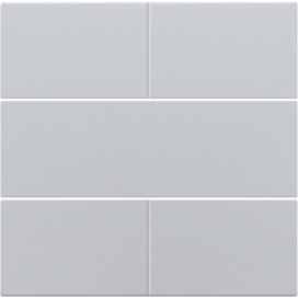 Set de finition pour bouton-poussoir quadruple, libre de potentiel, 24 V, couleur sterling coated