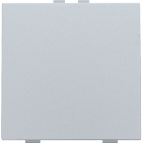Bouton-poussoir simple pour Niko Home Control, couleur sterling coated