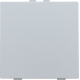 Bouton-poussoir simple pour Niko Home Control, couleur sterling coated