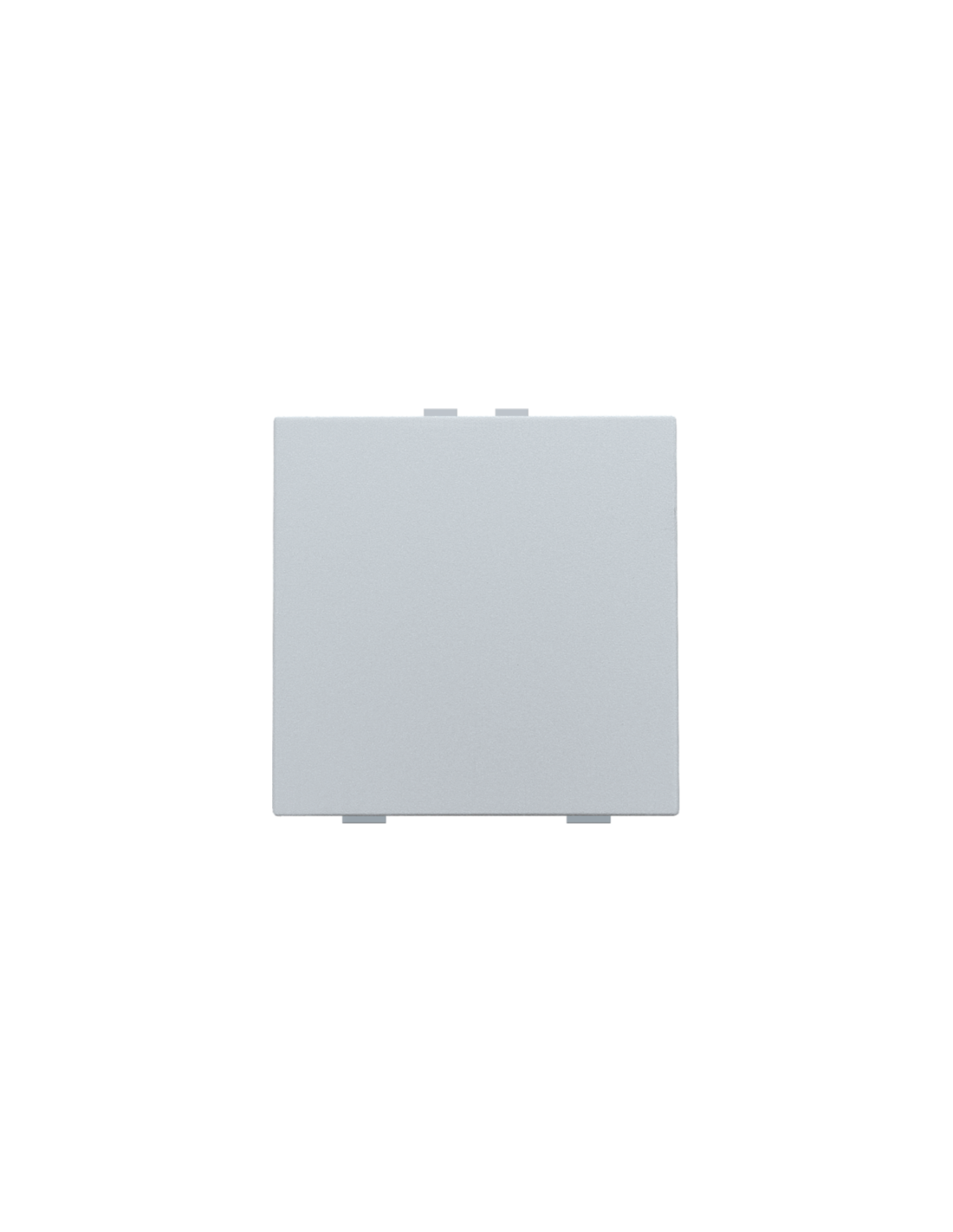 Bouton-poussoir simple pour Niko Home Control, couleur sterling coated