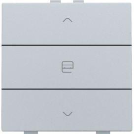 Commande de moteur simple pour Niko Home Control, couleur sterling coated