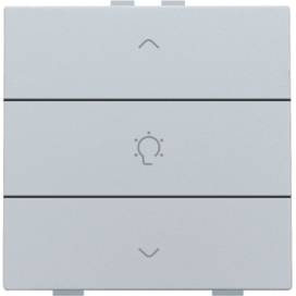 Commande de variateur simple pour Niko Home Control, couleur sterling coated