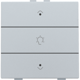 Commande de variateur simple pour Niko Home Control avec LED, couleur sterling coated