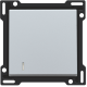Set de finition avec voyant pour interrupteur ou bouton-poussoir simple, couleur sterling coated