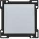 Set de finition pour interrupteur ou bouton-poussoir simple, couleur sterling coated