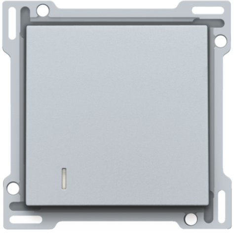 Set de finition pour interrupteur pour cartes d'hôtel, couleur sterling coated