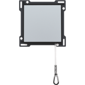 Set de finition pour bouton-poussoir à tirette, couleur sterling coated