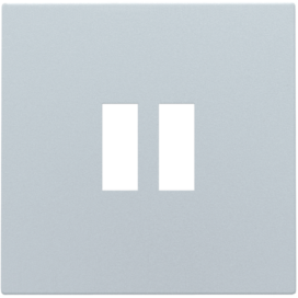 Set de finition pour chargeur double USB-A, couleur sterling coated