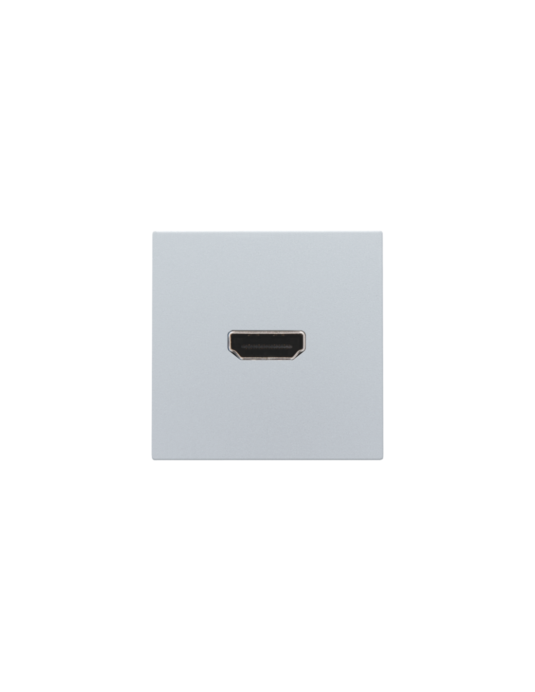 Set de finition avec prise HDMI/HDMI, couleur sterling coated
