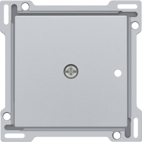 Set de finition pour récepteur RF encastré à 1 canal avec contact unipolaire (libre de potentiel) ou récepteur RF encastré avec fonction de commande des volets, couleur sterling coated