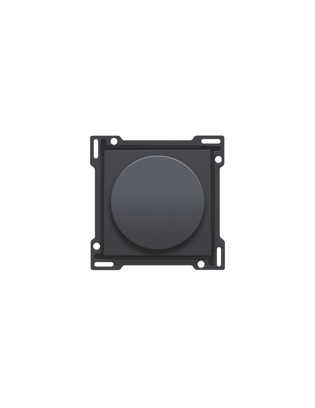 Set de finition pour variateur à bouton rotatif ou régulateur de vitesse, incl. bouton rotatif, couleur anthracite coated