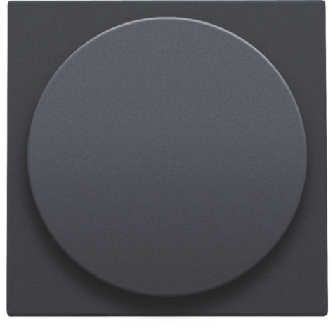 Set de finition pour variateur à bouton rotatif ou extension, incl. bouton rotatif, couleur anthracite coated