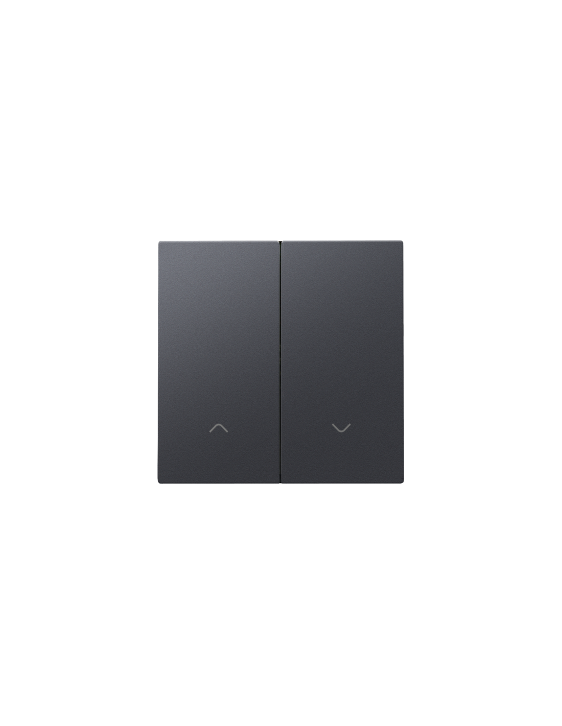 Set de finition pour interrupteur pour volets électronique double, couleur anthracite coated